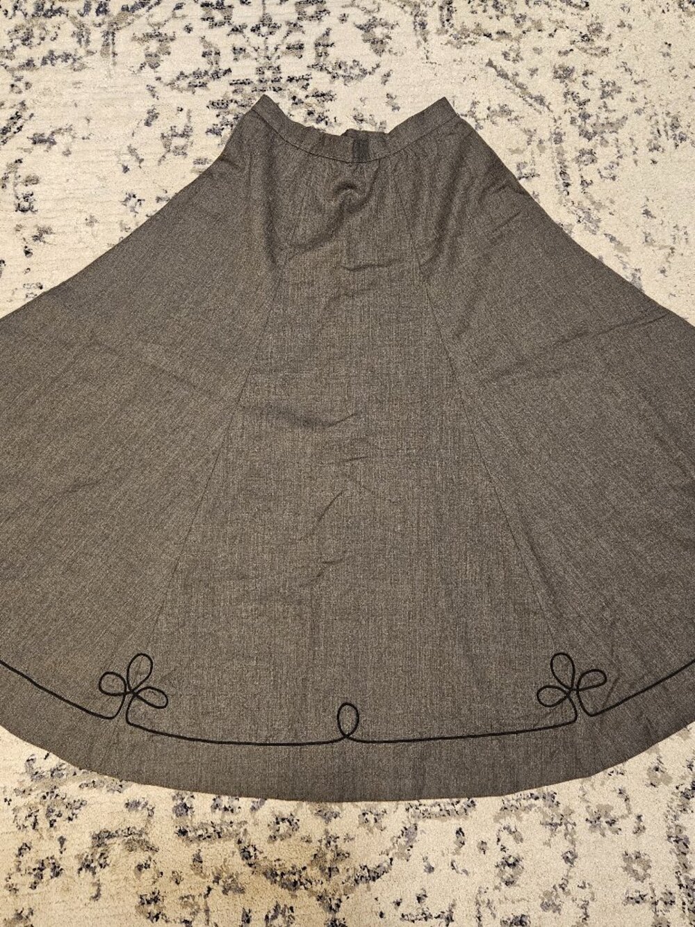 Vintage Components by Susan Bristol Long 100% Wool Skirt Size 6